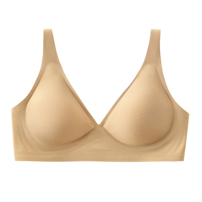 Jelly Wireless Seamless Invisible Push Up Small Chest Bra