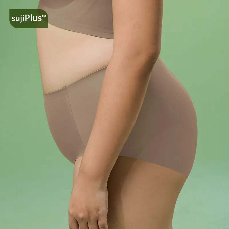 Plus Size Seamless Mid Rise Soft Panties