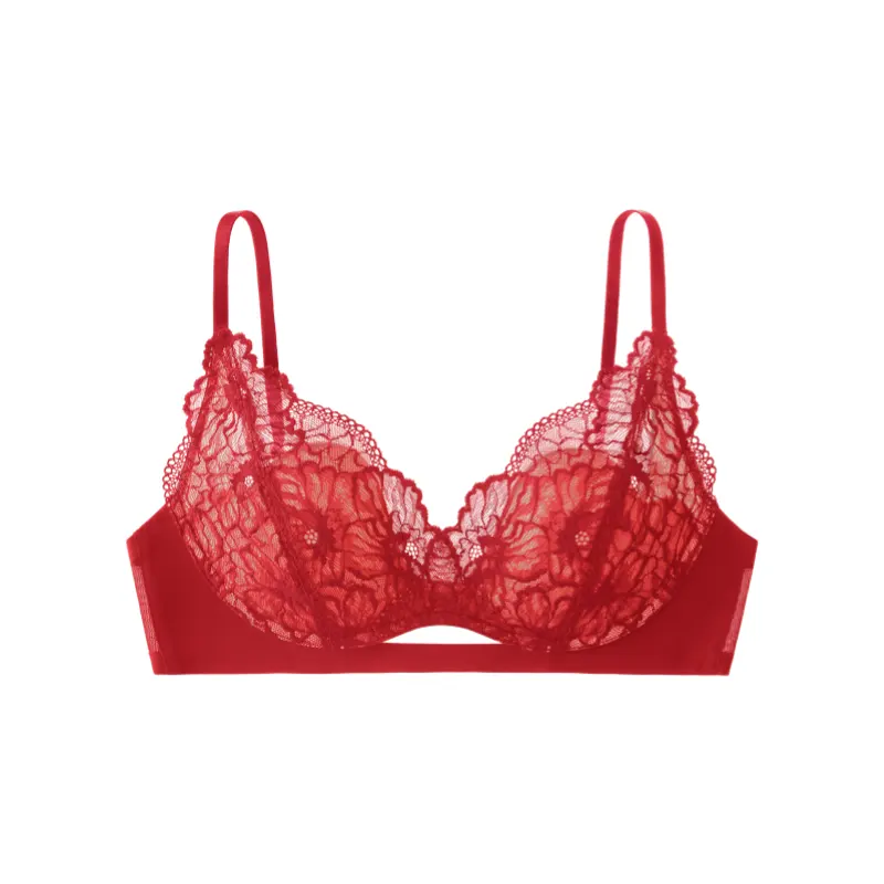Floral Lace Push-Up Wireless Bras