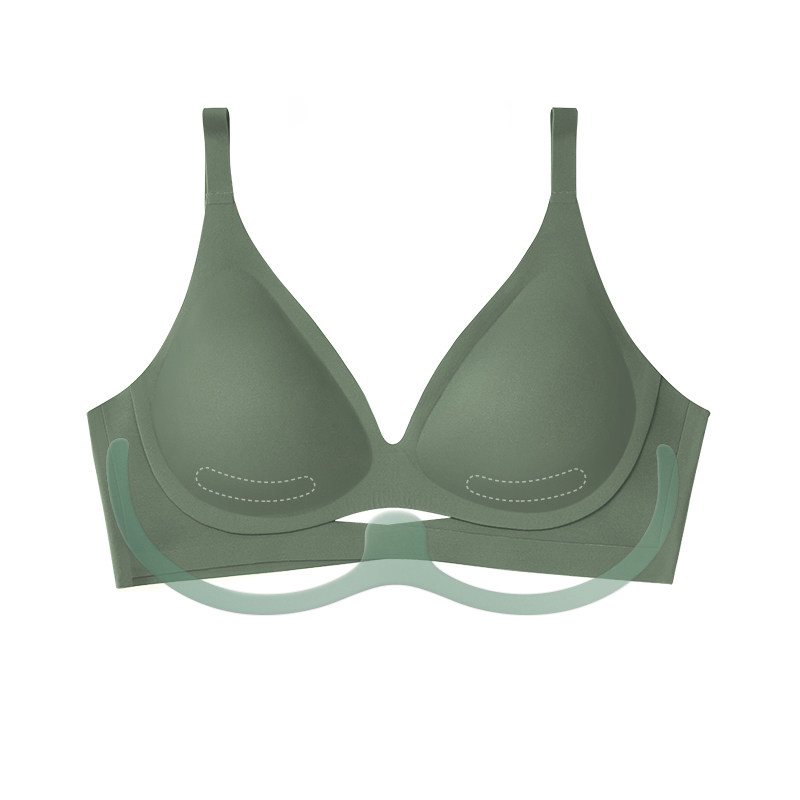 Seamless Push Up Cross-folding Bra