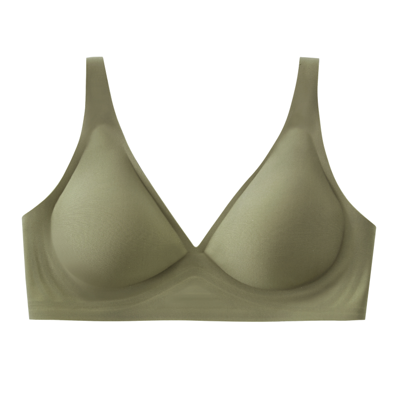 Jelly Wireless Seamless Invisible Push Up Small Chest Bra