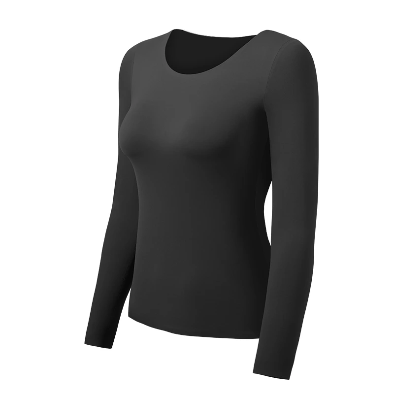 Long Sleeve Thermal Underwear Shirt with Bra
