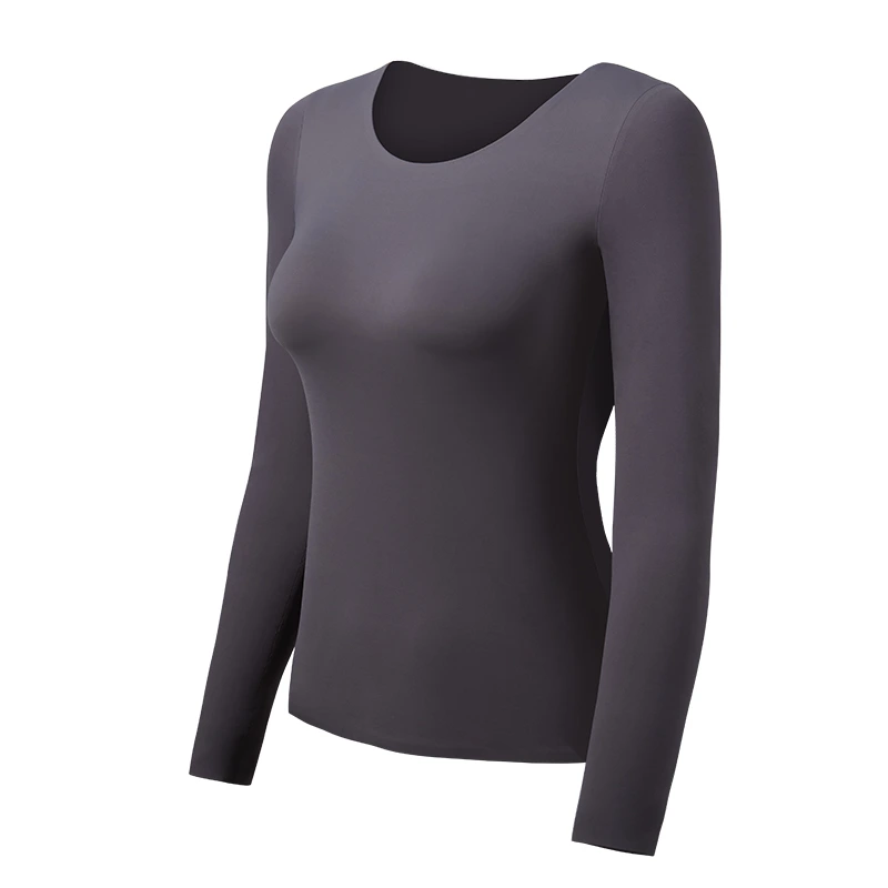 Long Sleeve Thermal Underwear Shirt with Bra