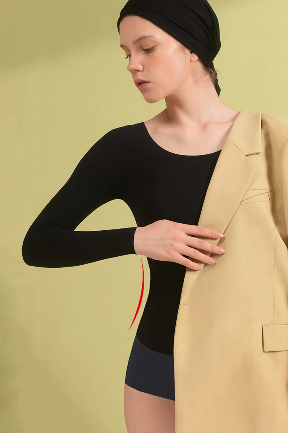 Long Sleeve Thermal Underwear Shirt with Bra