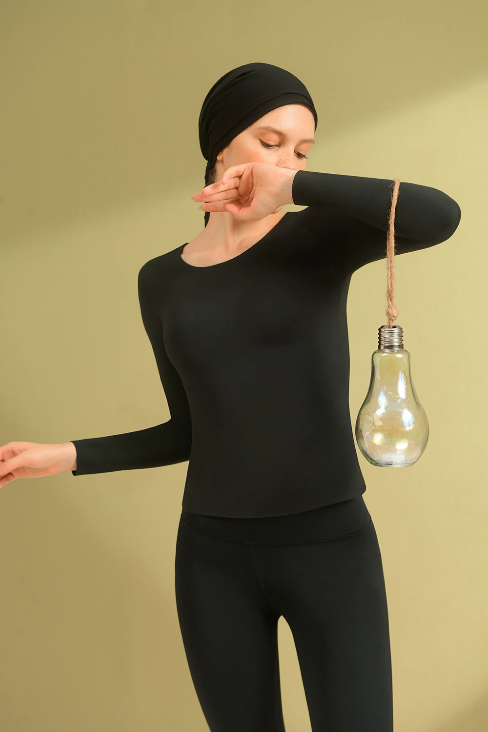 Long Sleeve Thermal Underwear Shirt with Bra