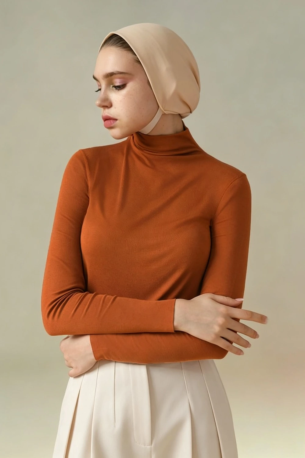 Turtleneck T-shirt Warm Thermal Underwear Long Sleeve Tops
