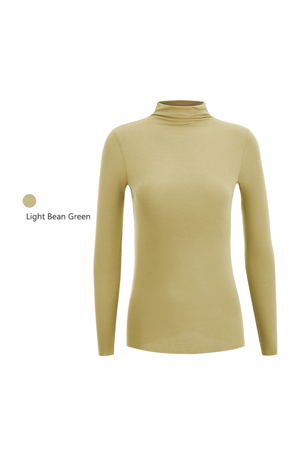 Turtleneck Long Sleeve Plus Size Thermal Underwear Tops