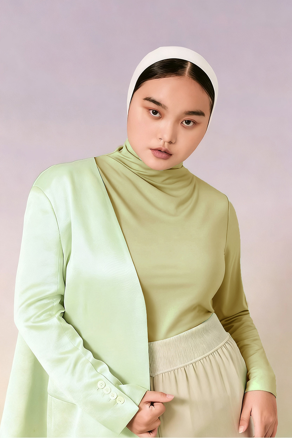 Turtleneck Long Sleeve Plus Size Thermal Underwear Tops