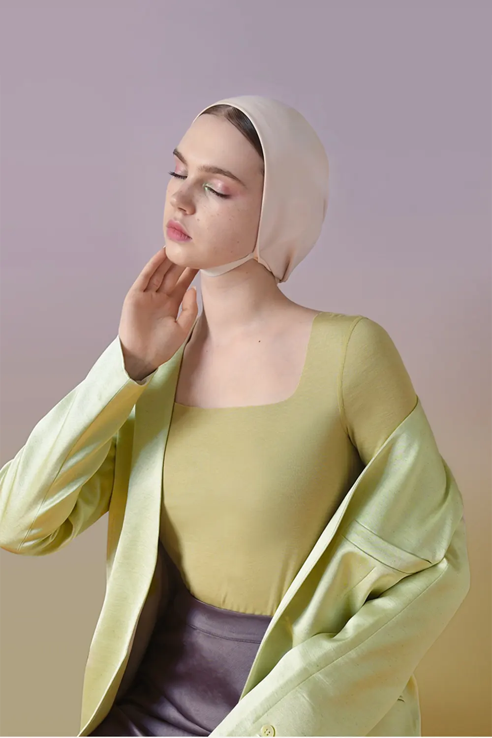 Plus Size Square Neck Oversized Long Sleeve Thermal Underwear Tops