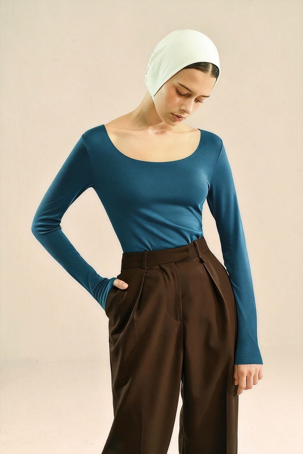 Long Sleeve Crew Neck Bottoming T-shirt Thermal Underwear Tops