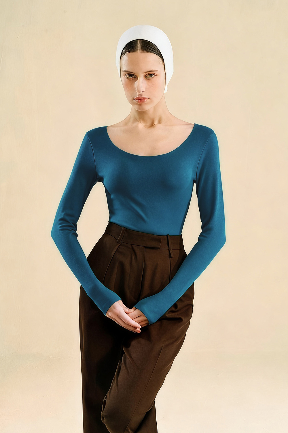Long Sleeve Crew Neck Bottoming T-shirt Thermal Underwear Tops