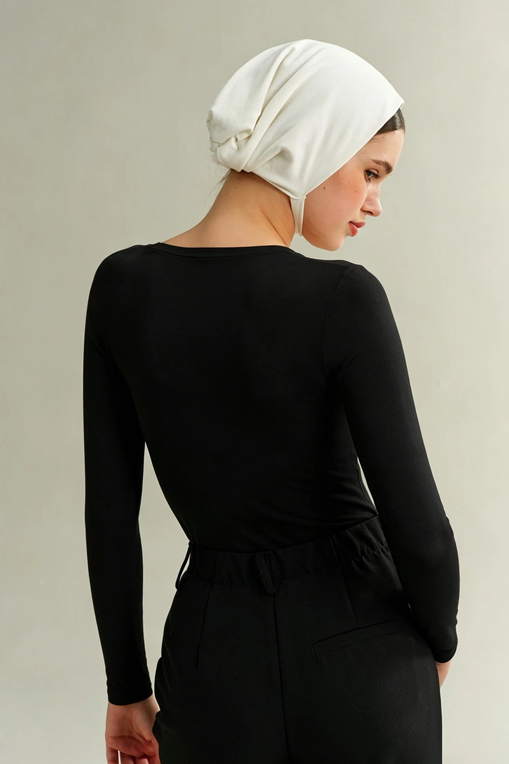 Crew Neck Long Sleeve Thin Bottoming Hermal T-Shirt Tops