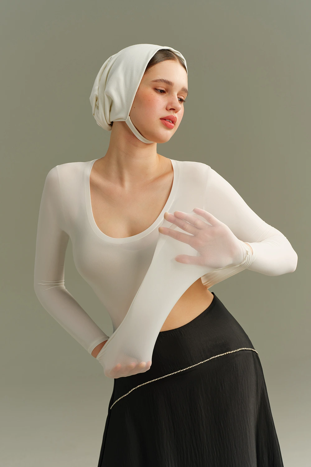 Crew Neck Long Sleeve Thin Bottoming Hermal T-Shirt Tops