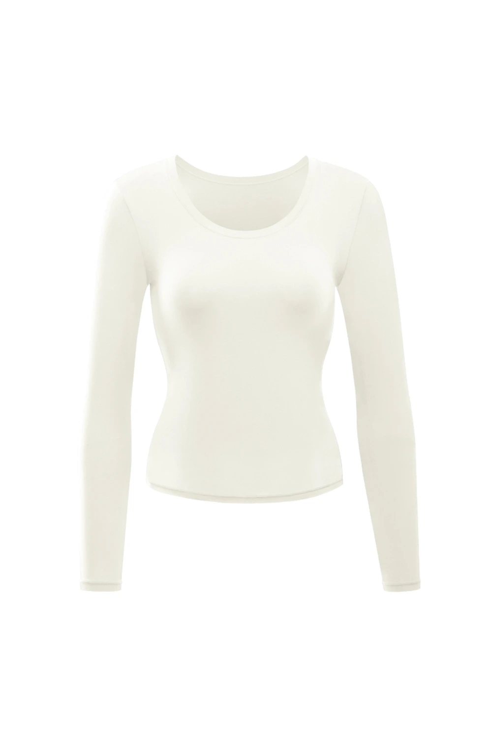 Crew Neck Long Sleeve Thin Bottoming Hermal T-Shirt Tops