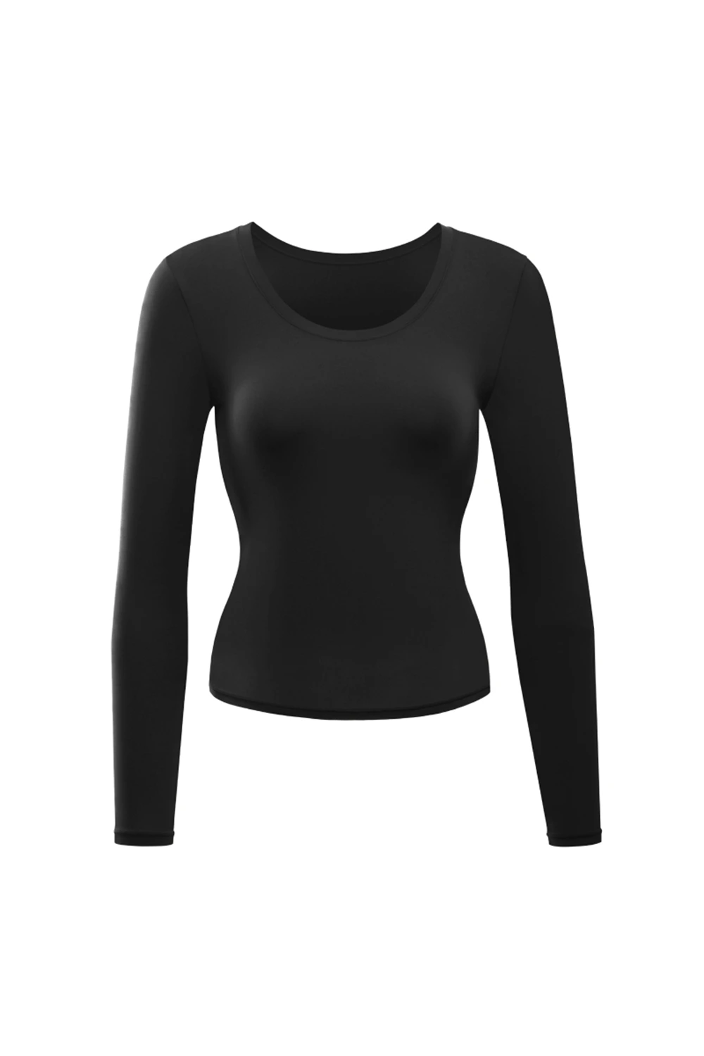 Crew Neck Long Sleeve Thin Bottoming Hermal T-Shirt Tops