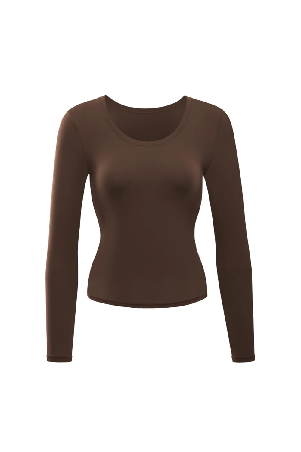 Crew Neck Long Sleeve Thin Bottoming Hermal T-Shirt Tops