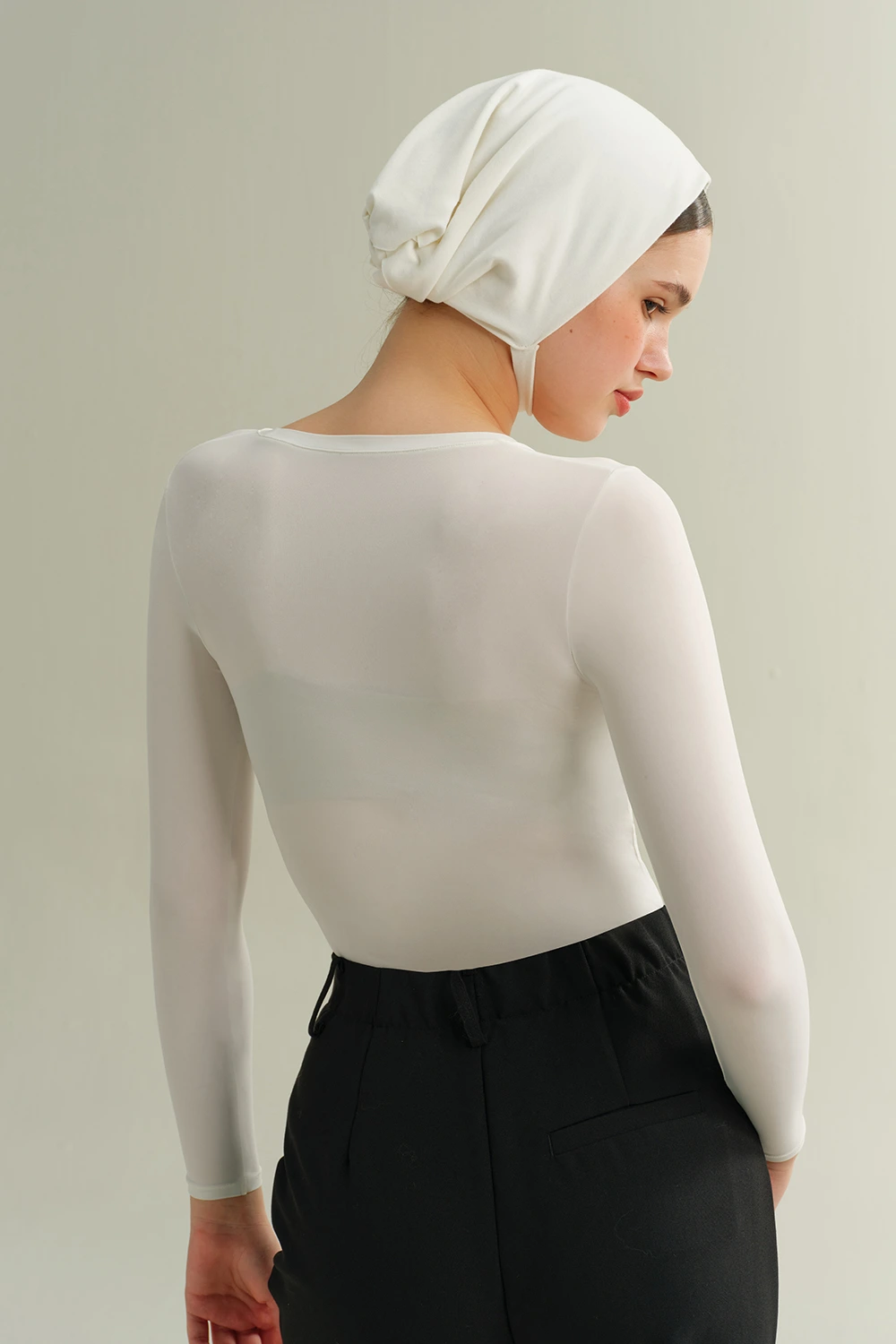 Crew Neck Long Sleeve Thin Bottoming Hermal T-Shirt Tops