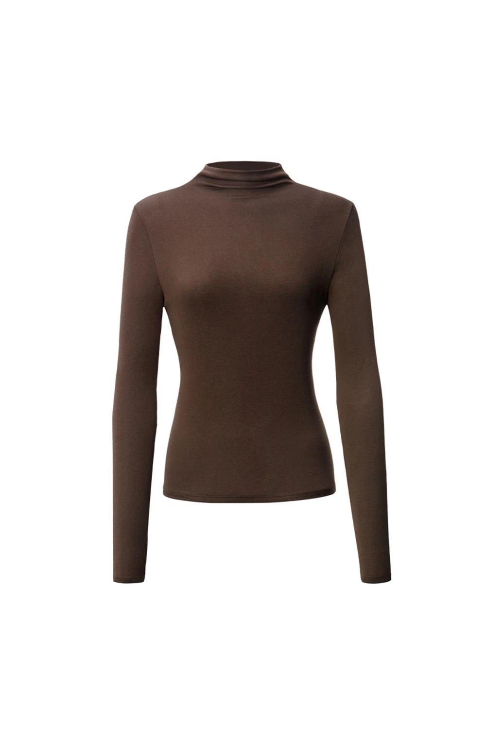 Lyocell Wool Long Sleeve Mock Neck Thermal Underwear Tops