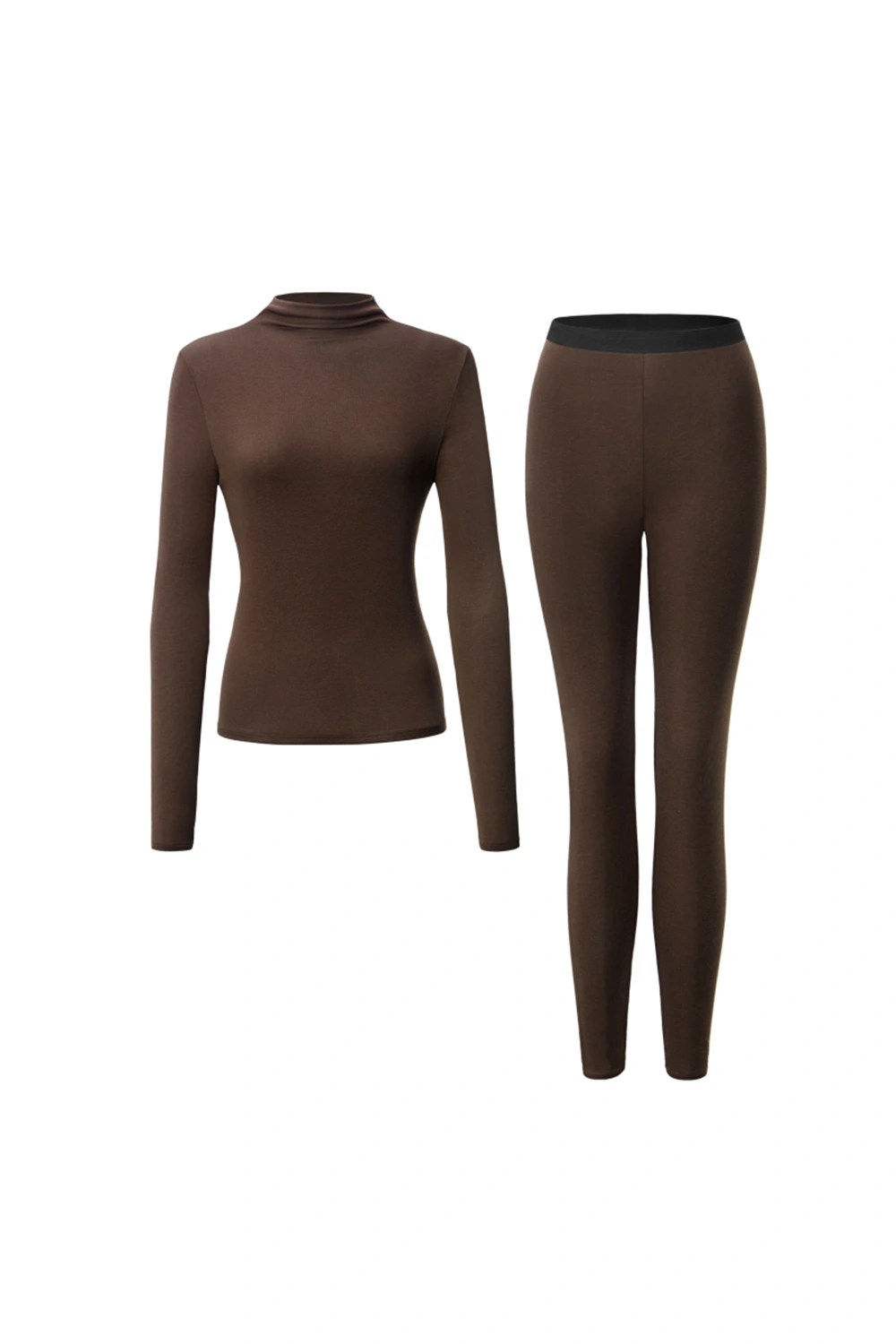 Lyocell Wool Mock Neck Thermal Underwear Set