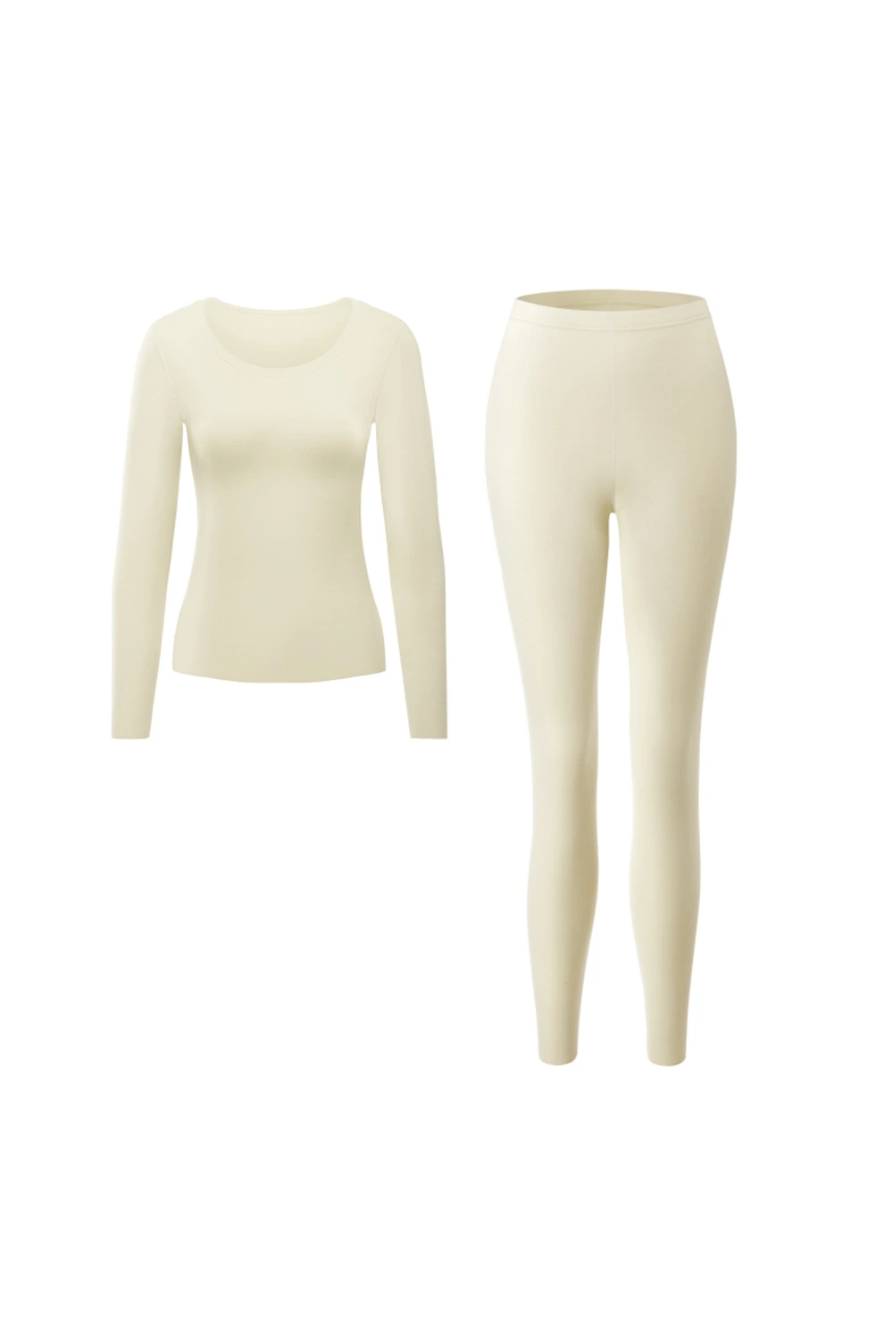 Crew Neck Anti-static Fleece Thermal Underwear Set