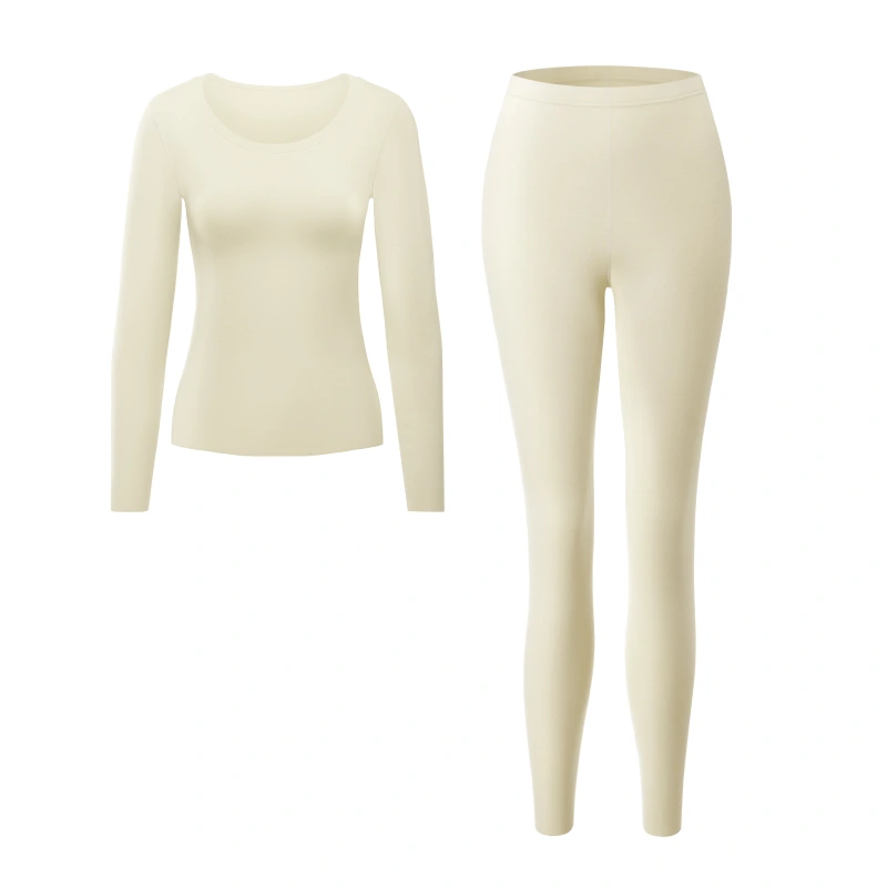 Crew Neck Anti-static Fleece Thermal Underwear Set