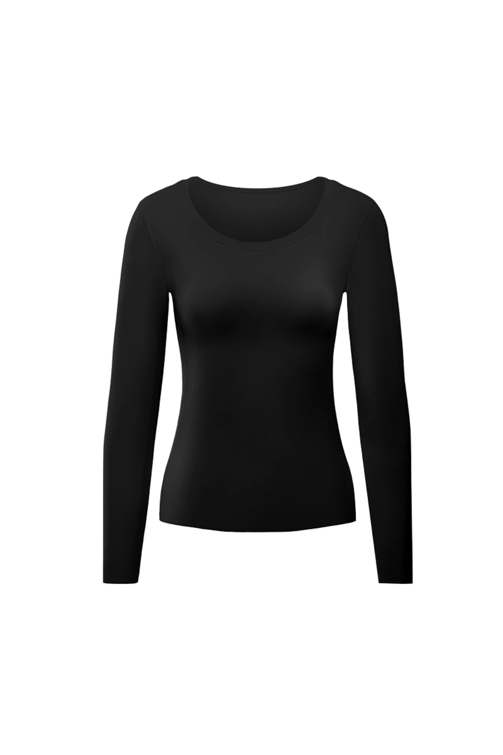 Fleece Long Sleeve Crew Neck Cashmere Thermal Underwear Tops