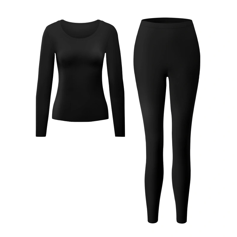 Crew Neck Anti-static Fleece Thermal Underwear Set