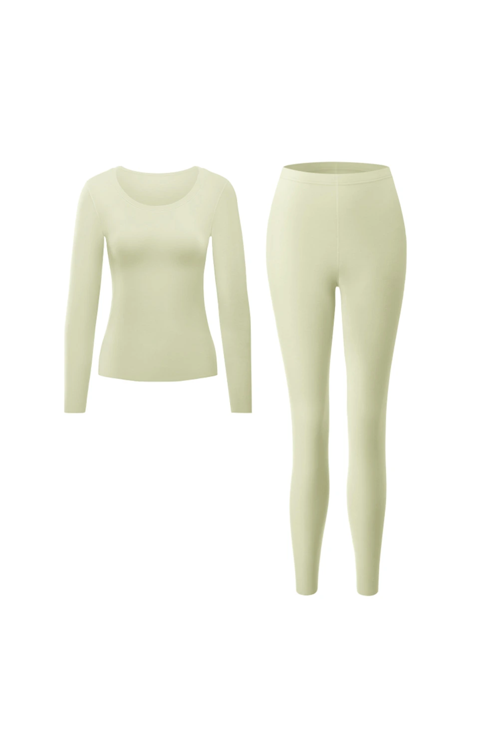 Crew Neck Anti-static Fleece Thermal Underwear Set