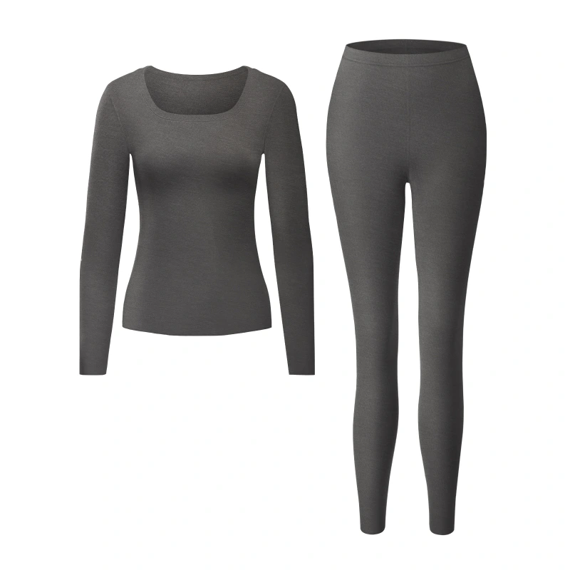 U Neck Fleece Dralon Thermal Underwear Set