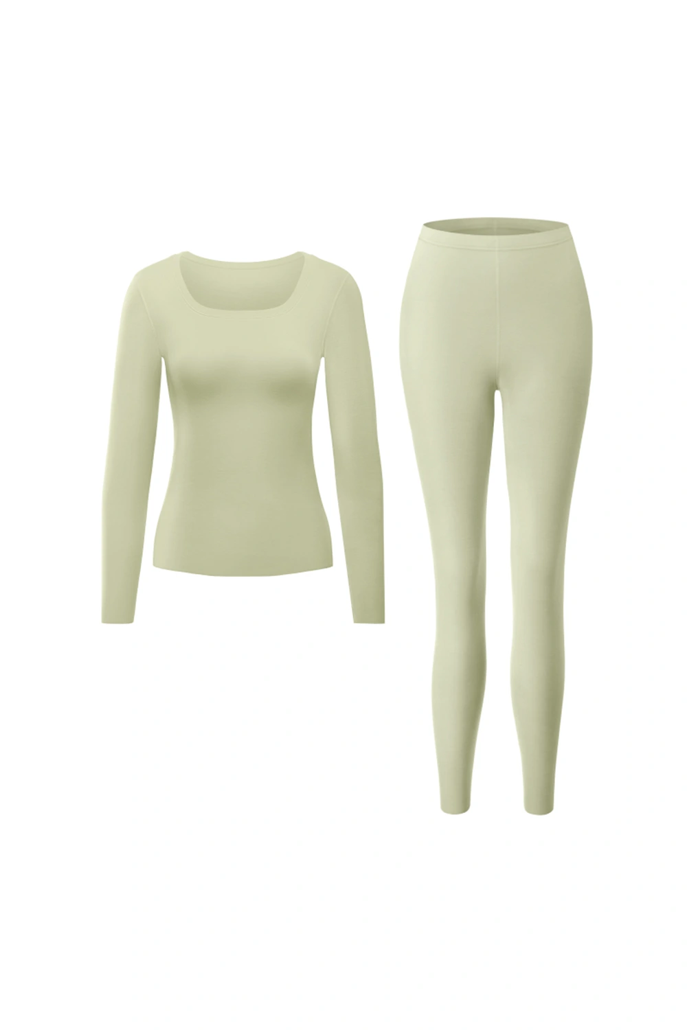 U Neck Fleece Dralon Thermal Underwear Set