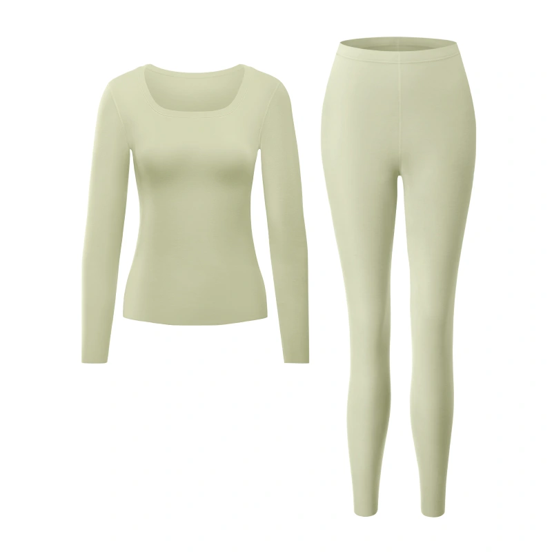 U Neck Fleece Dralon Thermal Underwear Set