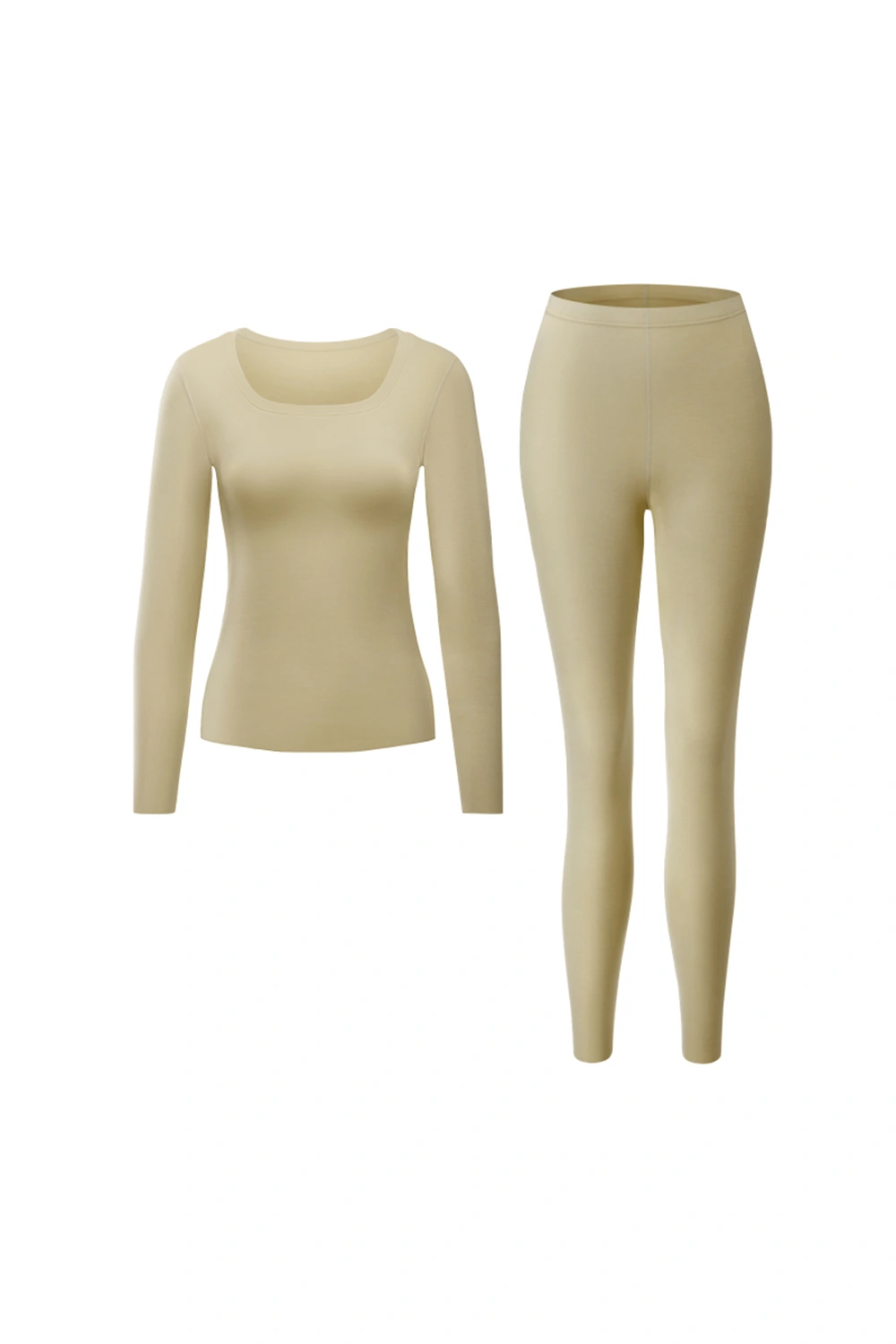U Neck Fleece Dralon Thermal Underwear Set