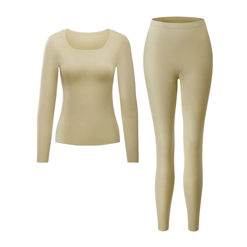 U Neck Fleece Dralon Thermal Underwear Set
