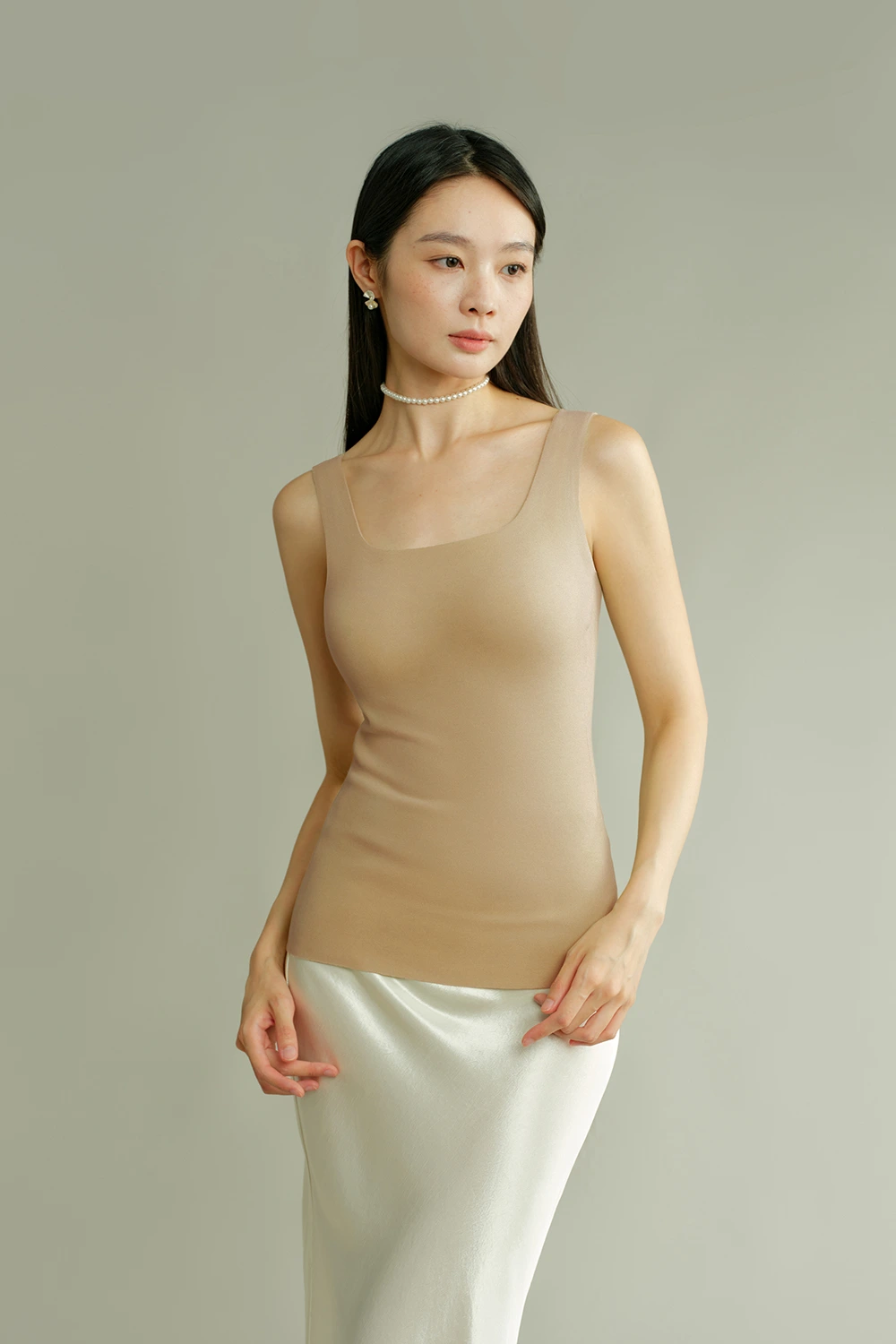 Sheep Wool Blend Thermal Tank Tops