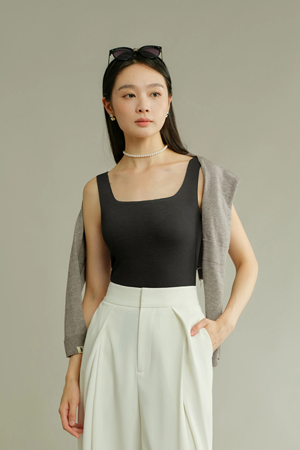 Sheep Wool Blend Thermal Tank Tops