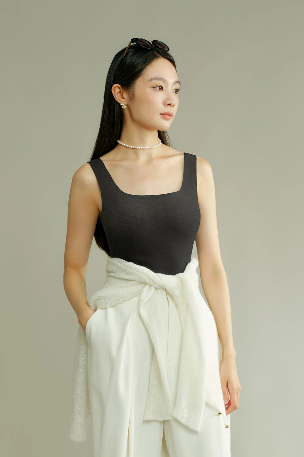Sheep Wool Blend Thermal Tank Tops