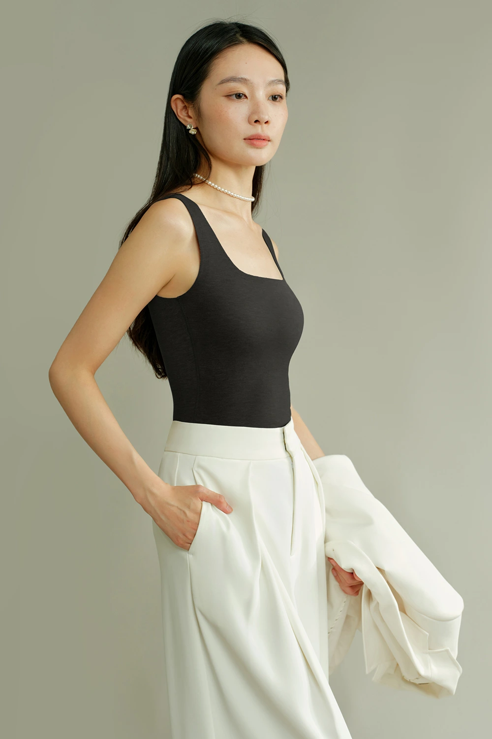 Sheep Wool Blend Thermal Tank Tops