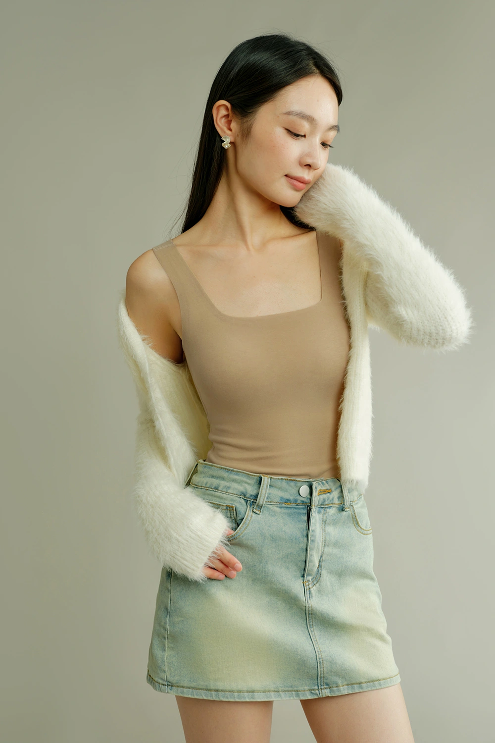 Sheep Wool Blend Thermal Tank Tops