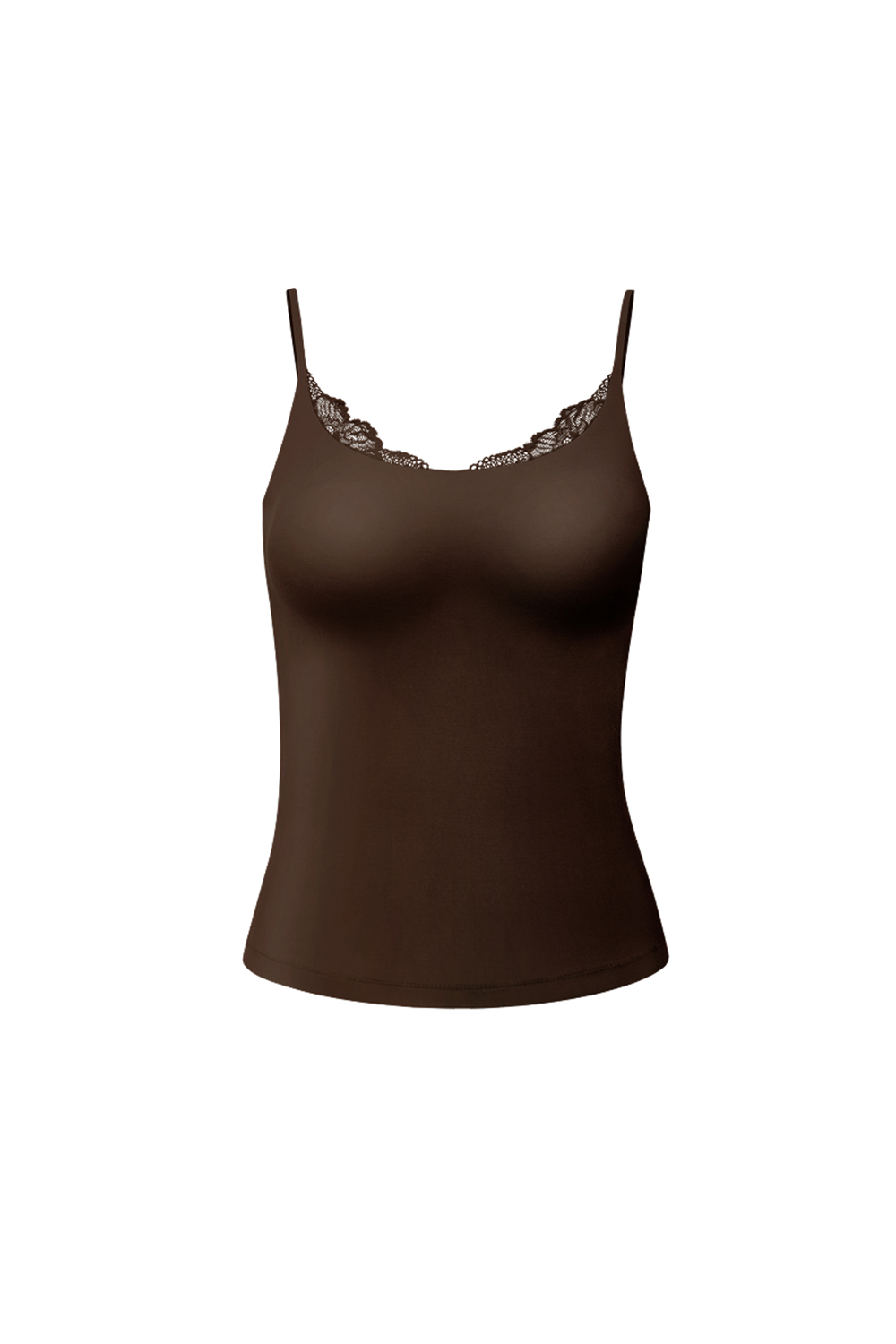 Lace Splicing Sleeveless Thermal Tank Tops