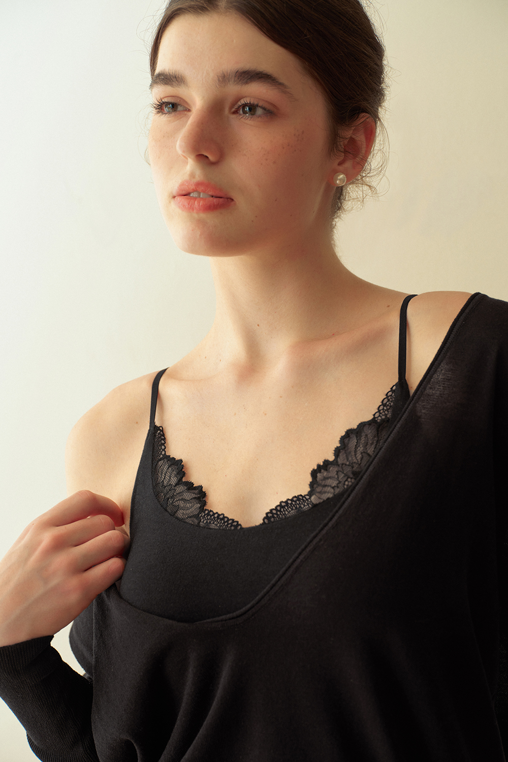 Lace Splicing Sleeveless Thermal Tank Tops