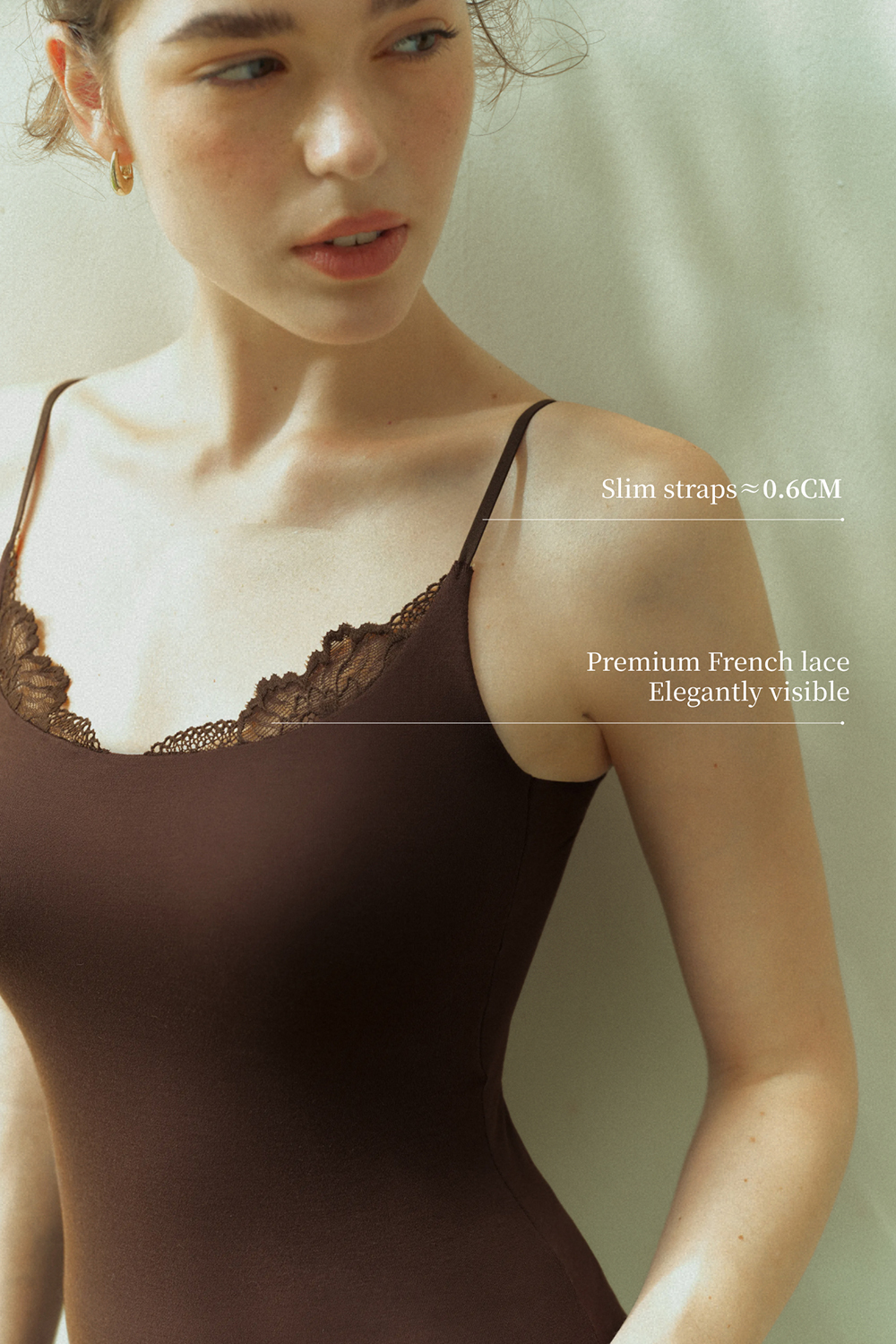 Lace Splicing Sleeveless Thermal Tank Tops