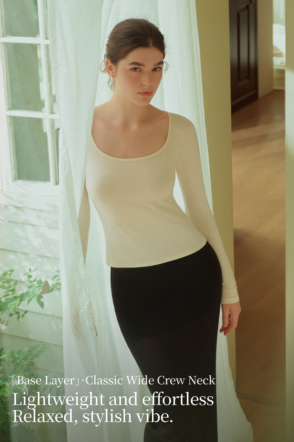 U Neck Long Sleeve Thermal Underwear-sujiin Official Store