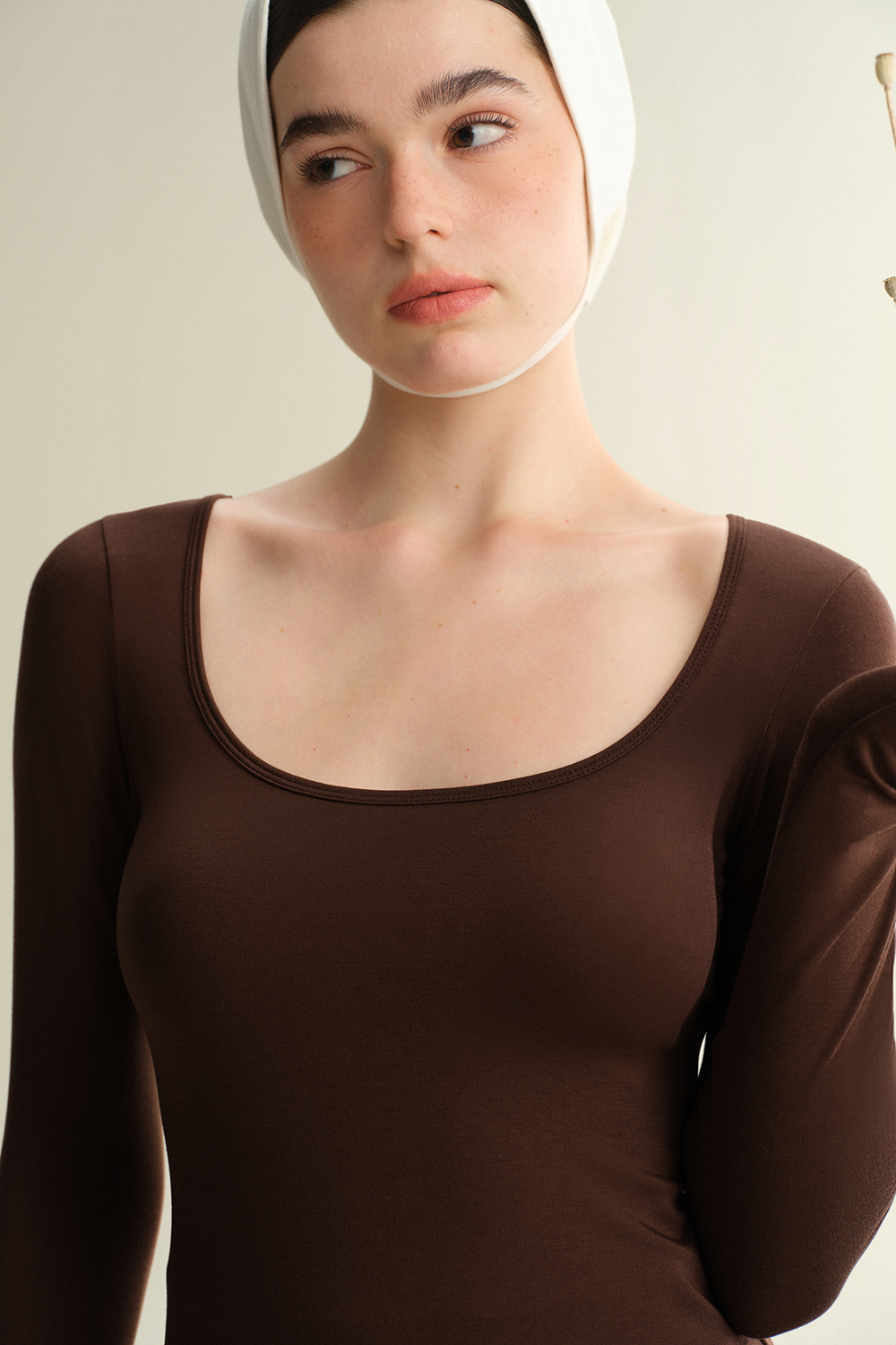 U Neck Long Sleeve Thermal Underwear-sujiin Official Store