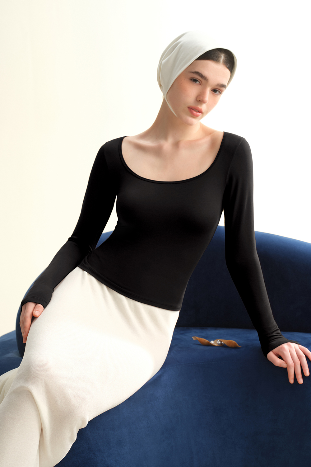 U Neck Long Sleeve Thermal Underwear-sujiin Official Store