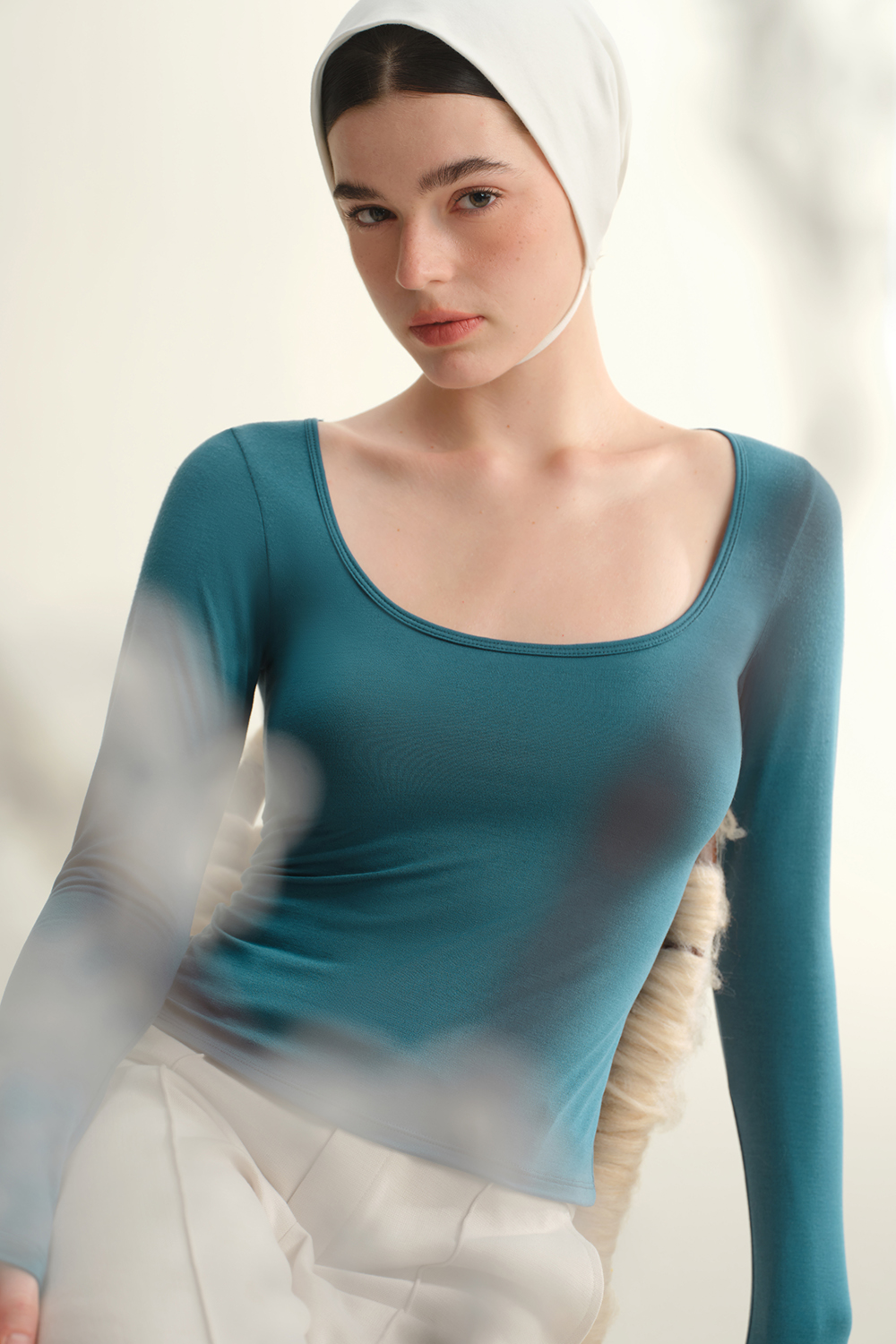 U Neck Long Sleeve Thermal Underwear-sujiin Official Store