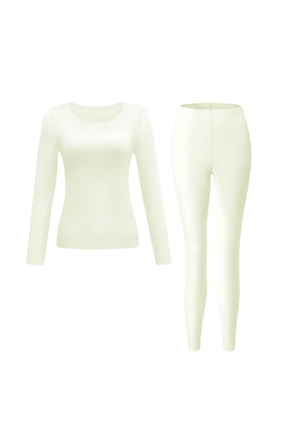 Crew Neck Fleece Thermal Underwear Set