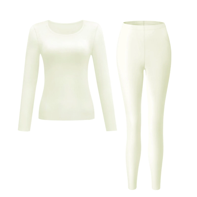 Crew Neck Fleece Thermal Underwear Set