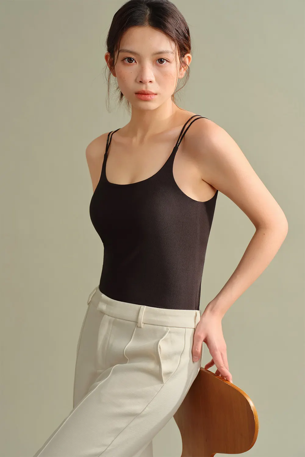 Seamless Solid Simple Spaghetti Strap Camisole