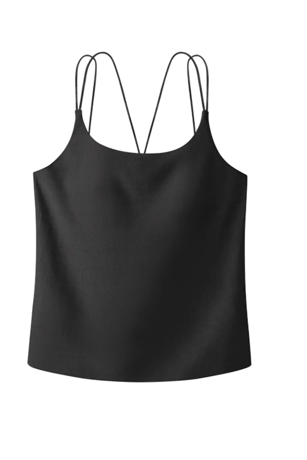 Seamless Solid Simple Spaghetti Strap Camisole