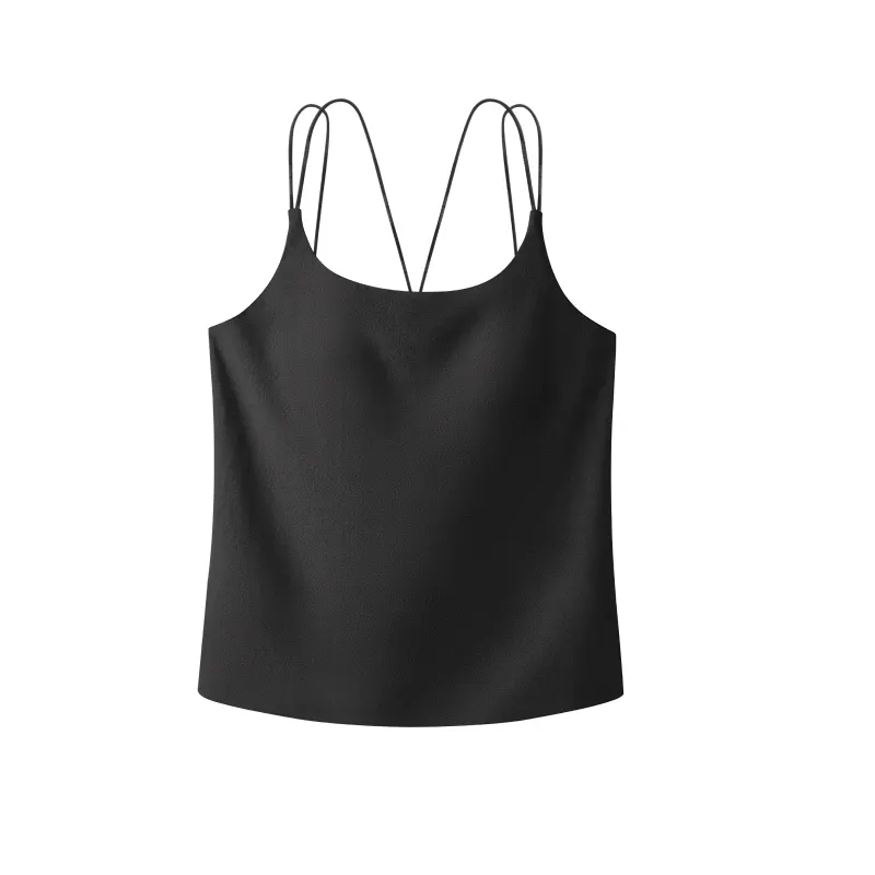 Seamless Solid Simple Spaghetti Strap Camisole